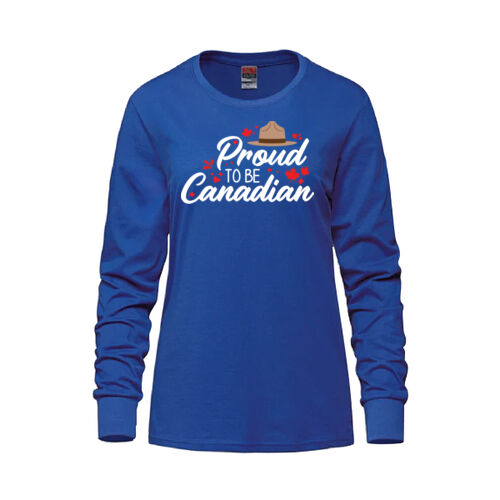 Breeze Women's Proud To Be Canadian Printed Long Sleeve Thumbnail