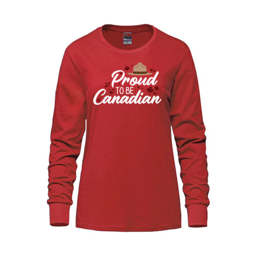 Breeze Women's Proud To Be Canadian Printed Long Sleeve Thumbnail