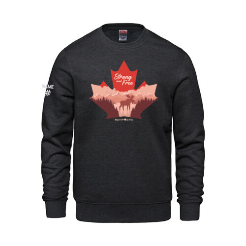 Vault Unisex English Proudly Canadian Maple Leaf Printed Crewneck Thumbnail