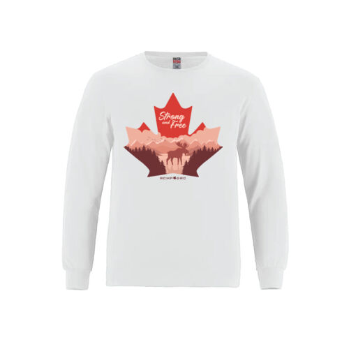 Breeze Youth English Proudly Canadian Maple Leaf Printed Long Sleeve Thumbnail