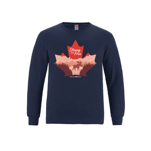 Breeze Youth English Proudly Canadian Maple Leaf Printed Long Sleeve Thumbnail