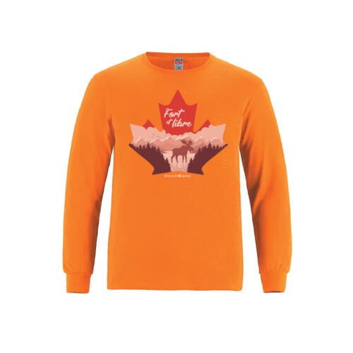 Breeze Youth French Proudly Canadian Maple Leaf Printed Long Sleeve Thumbnail