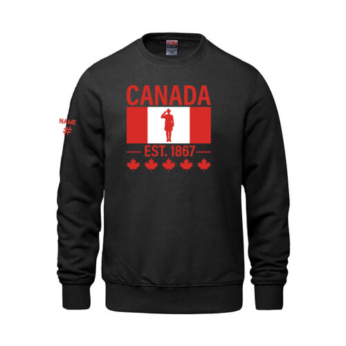 Vault Unisex English Proudly Canadian Canada Printed Crewneck Thumbnail