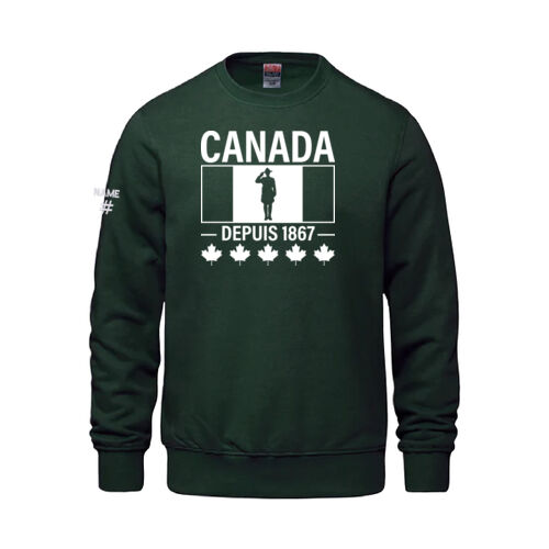 Vault Unisex French Proudly Canadian Canada Printed Crewneck Thumbnail