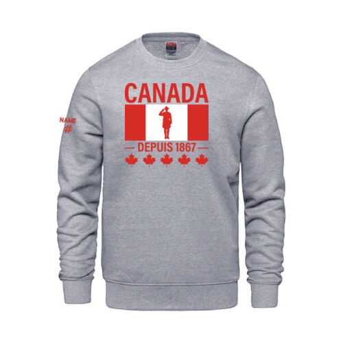 Vault Unisex French Proudly Canadian Canada Printed Crewneck Thumbnail