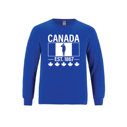 Breeze Youth English Proudly Canadian Canada Printed Long Sleeve Thumbnail