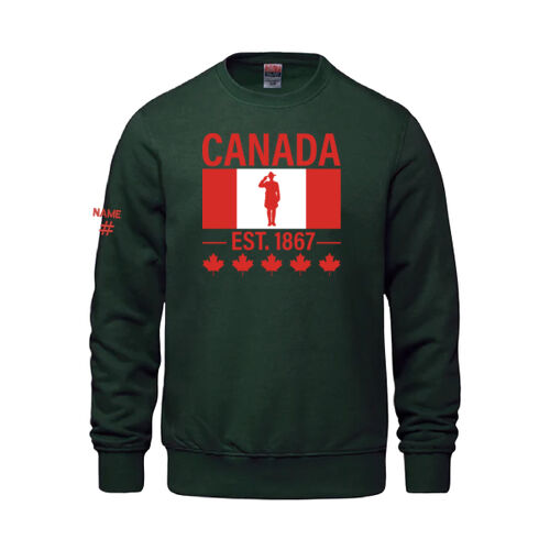 Vault Youth English Proudly Canadian Canada Printed Crewneck Thumbnail