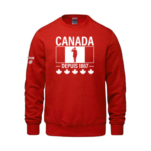 Vault Youth French Proudly Canadian Canada Printed Crewneck Thumbnail
