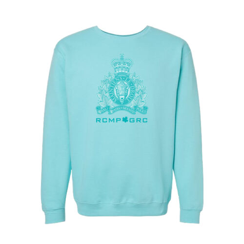 M&O Unisex Pastel Crest Printed Crewneck Thumbnail
