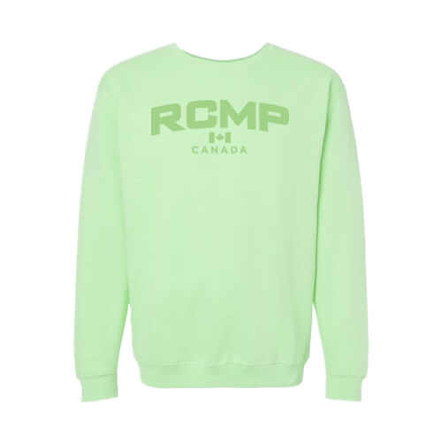 M&O Unisex Pastel RCMP Printed Crewneck Thumbnail