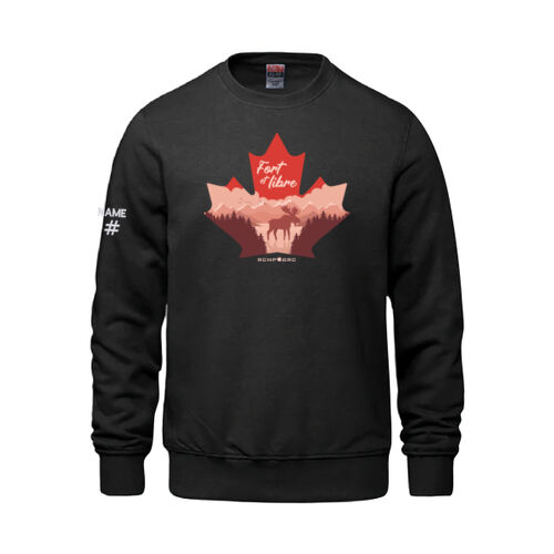 Vault Youth French Proudly Canadian Maple Leaf  Printed Crewneck Thumbnail