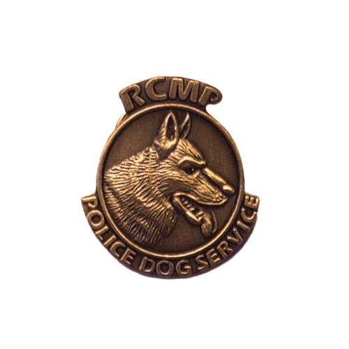 Police Dog Services Antique Copper Pin Thumbnail