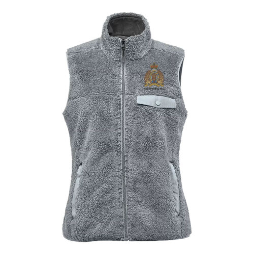 Bergen Women's Crest Embroidered Sherpa Fleece Vest - Originally $109.99 Thumbnail