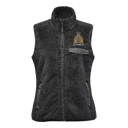 Bergen Women's Crest Embroidered Sherpa Fleece Vest - Originally $109.99 Thumbnail