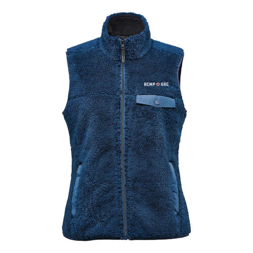 Bergen Women's RCMP/GRC Embroidered Sherpa Fleece Vest - Originally $109.99 Thumbnail