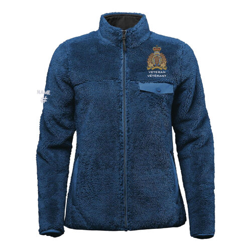 Bergen Women's Veteran Crest Embroidered Sherpa Fleece Jacket - Originally $149.99 Thumbnail