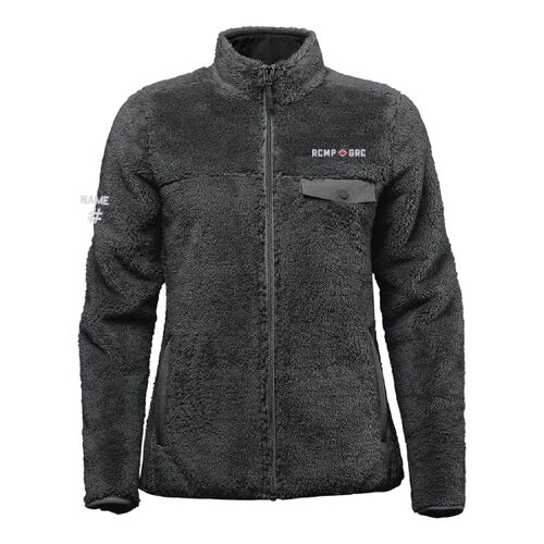 Bergen Women's RCMP/GRC Embroidered Sherpa Fleece Jacket - Originally $149.99 Thumbnail