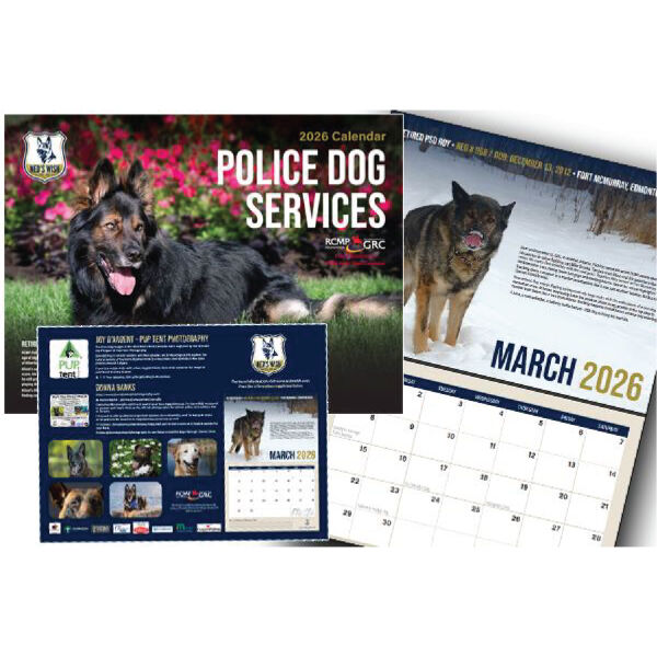Ned's Wish 2026 Police Service Dog Calendar Thumbnail