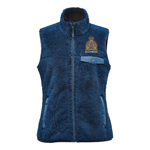 Bergen Women's Crest Embroidered Sherpa Fleece Vest - Originally $109.99 Thumbnail