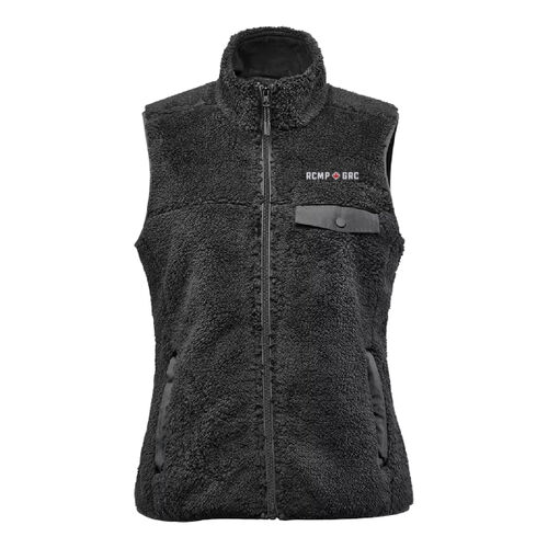 Bergen Women's RCMP/GRC Embroidered Sherpa Fleece Vest - Originally $109.99 Thumbnail